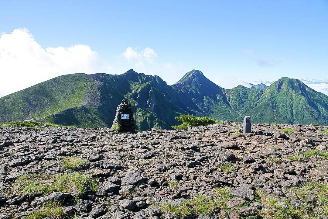 硫黄岳から横岳,赤岳,阿弥陀岳