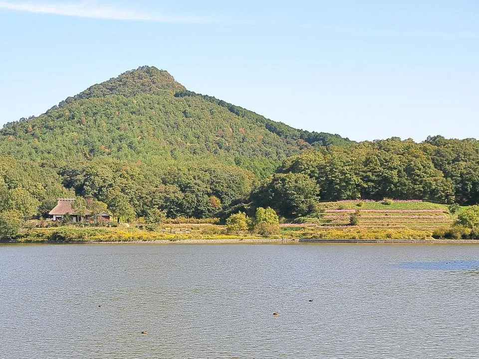 福島大池と有馬富士