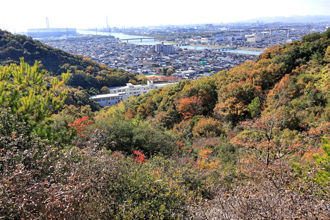 山の中腹からの景観