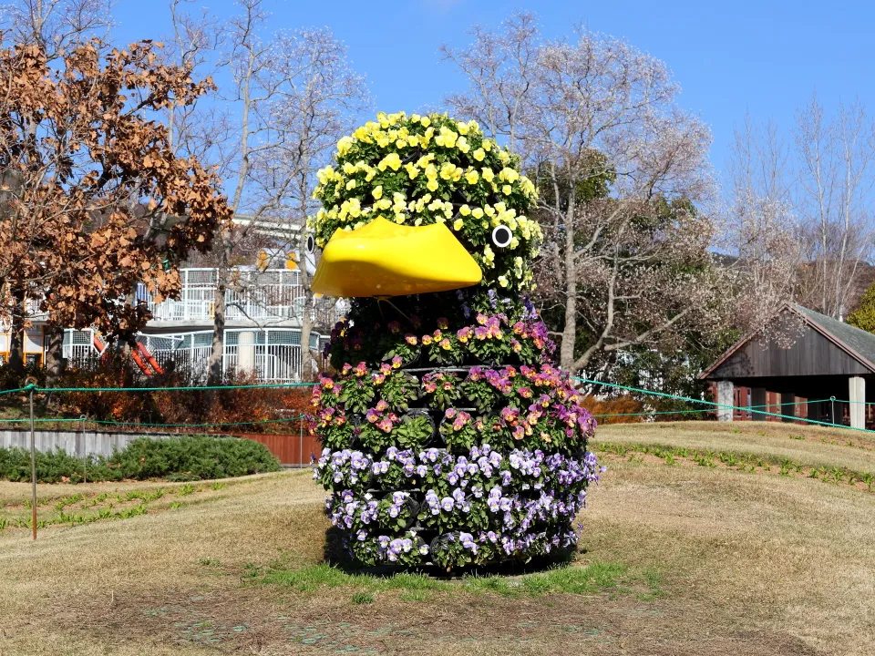 立体花壇「アヒル」