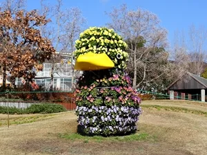 立体花壇「アヒル」