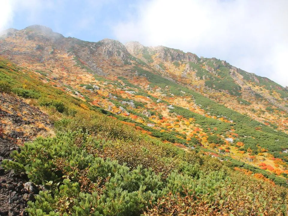 剣ヶ峰目指して登頂開始