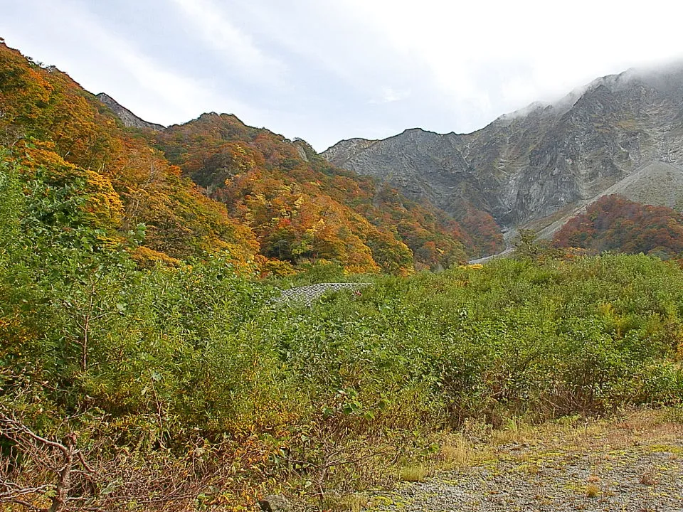 紅葉の名所・元谷はこれから