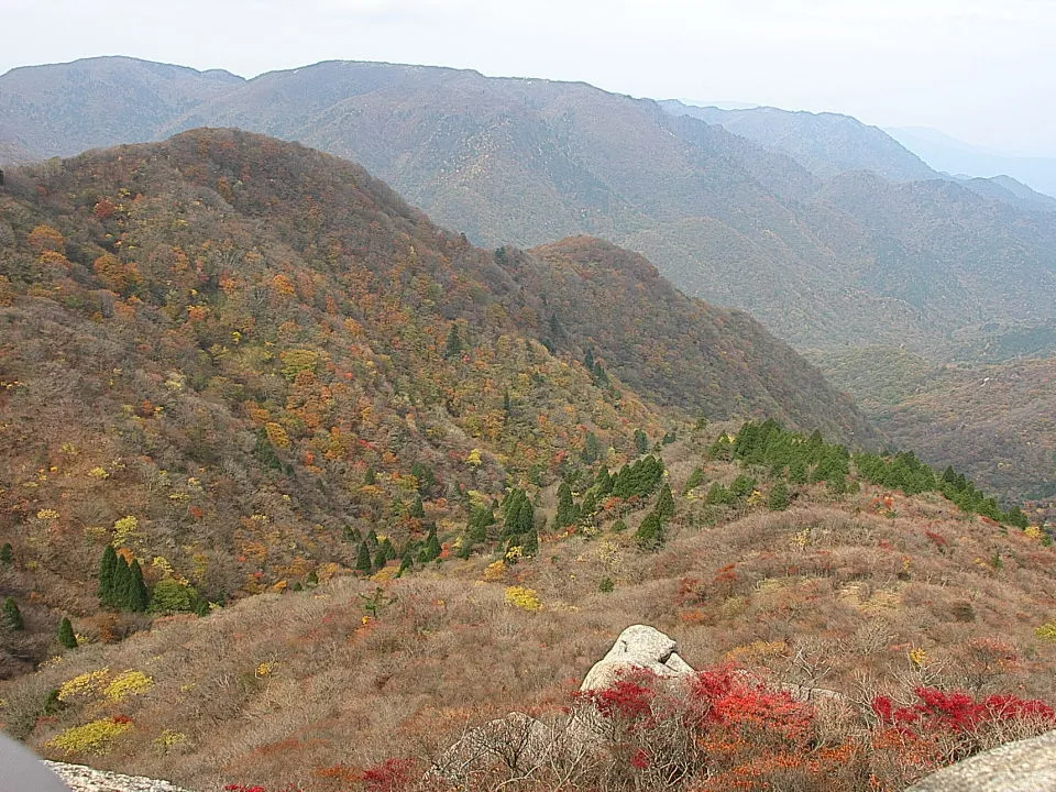 望湖台から鈴鹿山脈