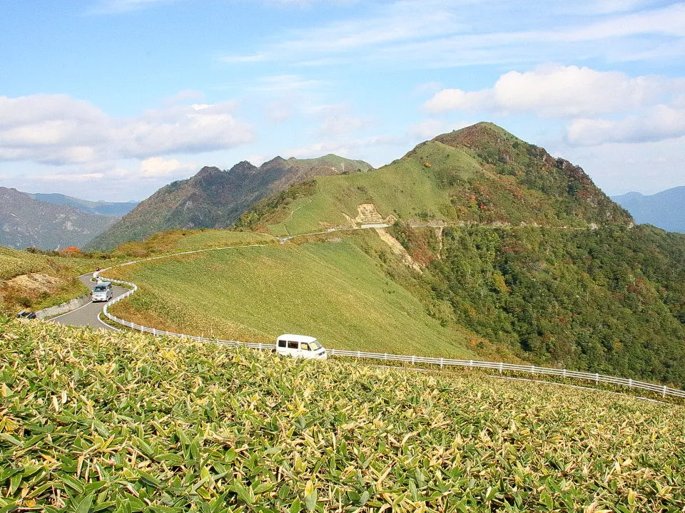 瓶ヶ森林道