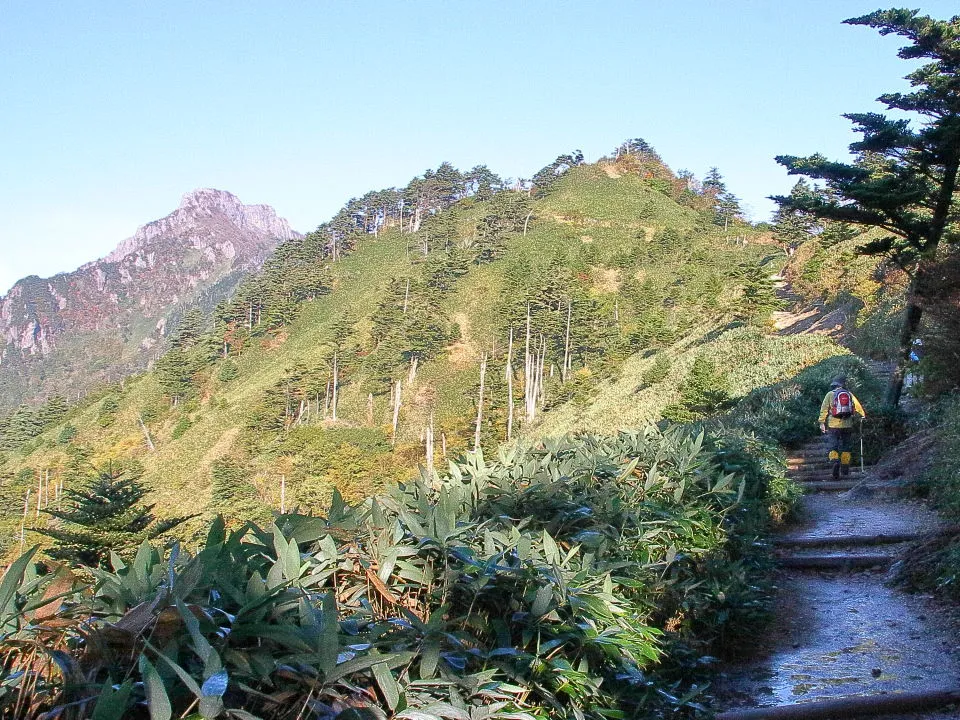 石鎚山への登山道