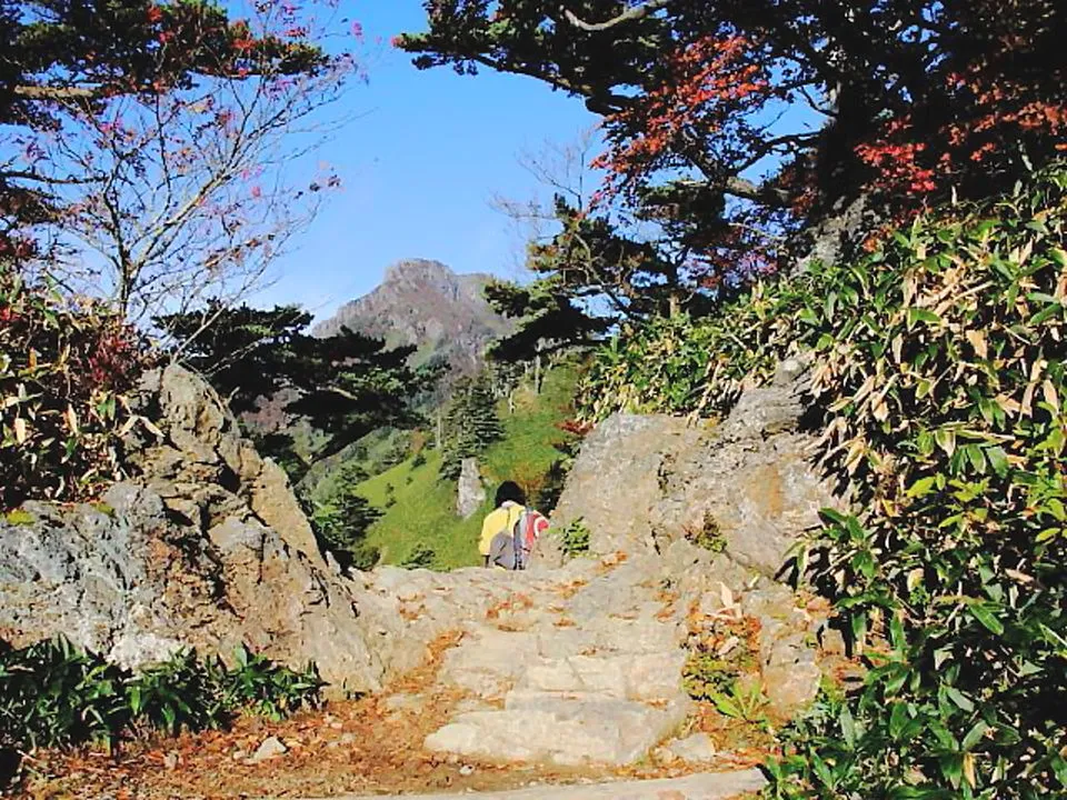 石鎚山への登山道