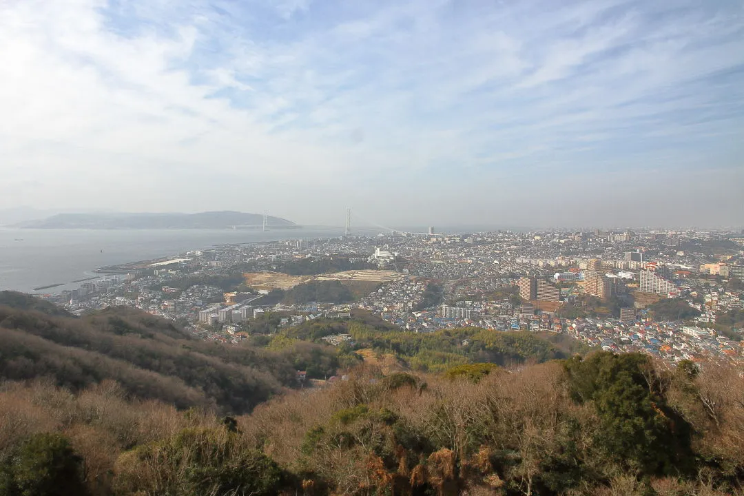 旗振山から明石海峡大橋