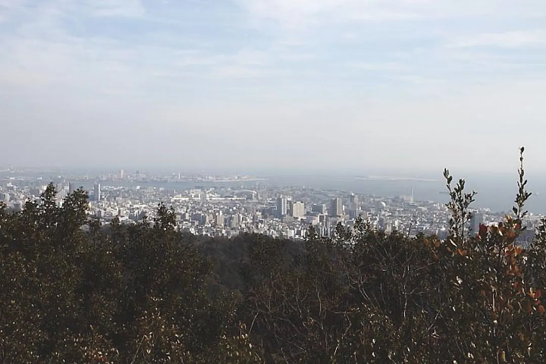 栂尾山から神戸港