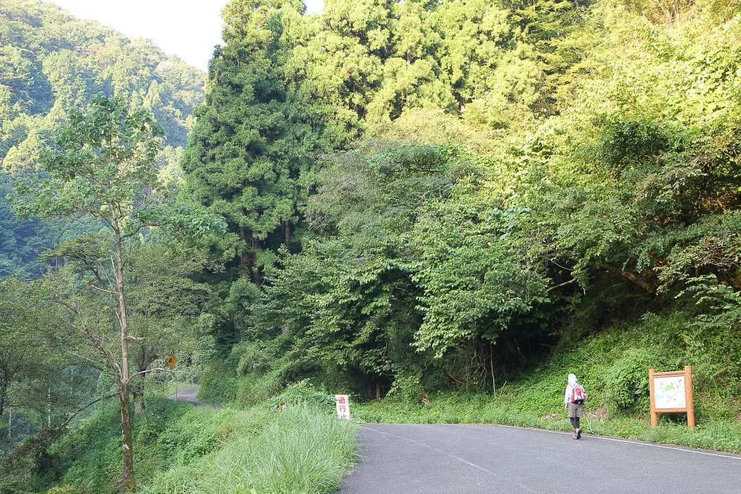 阿瀬渓谷への入口部