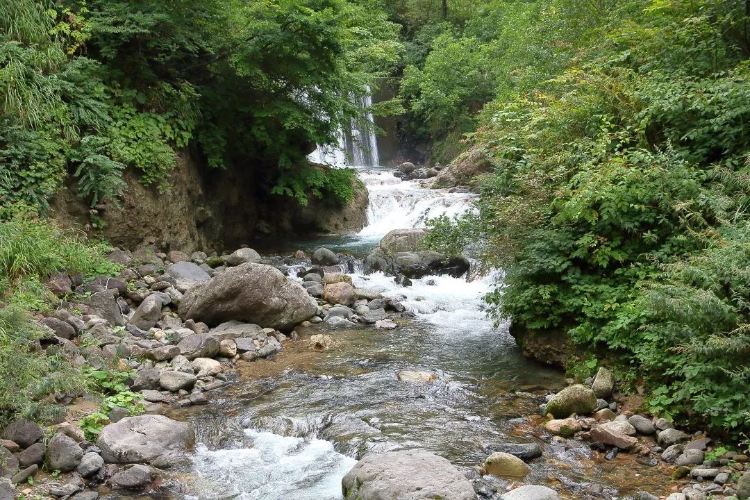 谷川の澄んだ流れ