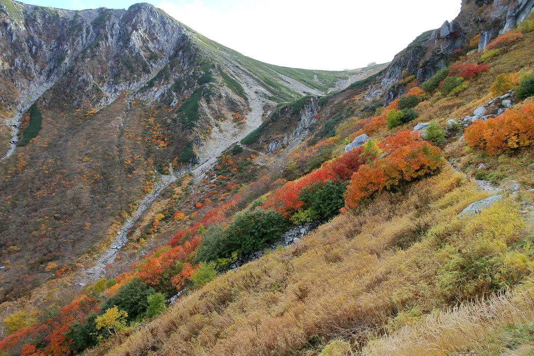 伊那前岳と黒川谷