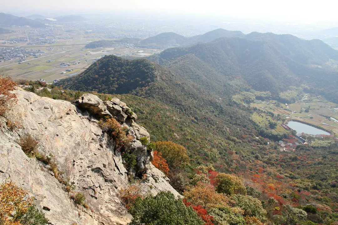 北山鹿嶋神社登山口側への稜線