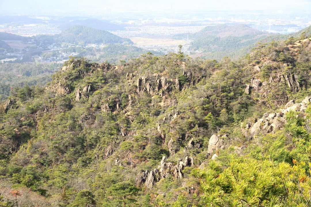 北峰縦走路から