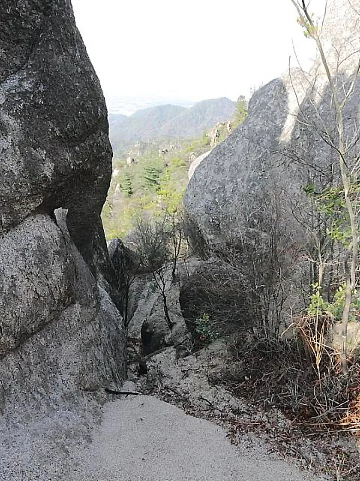 北峰縦走路から