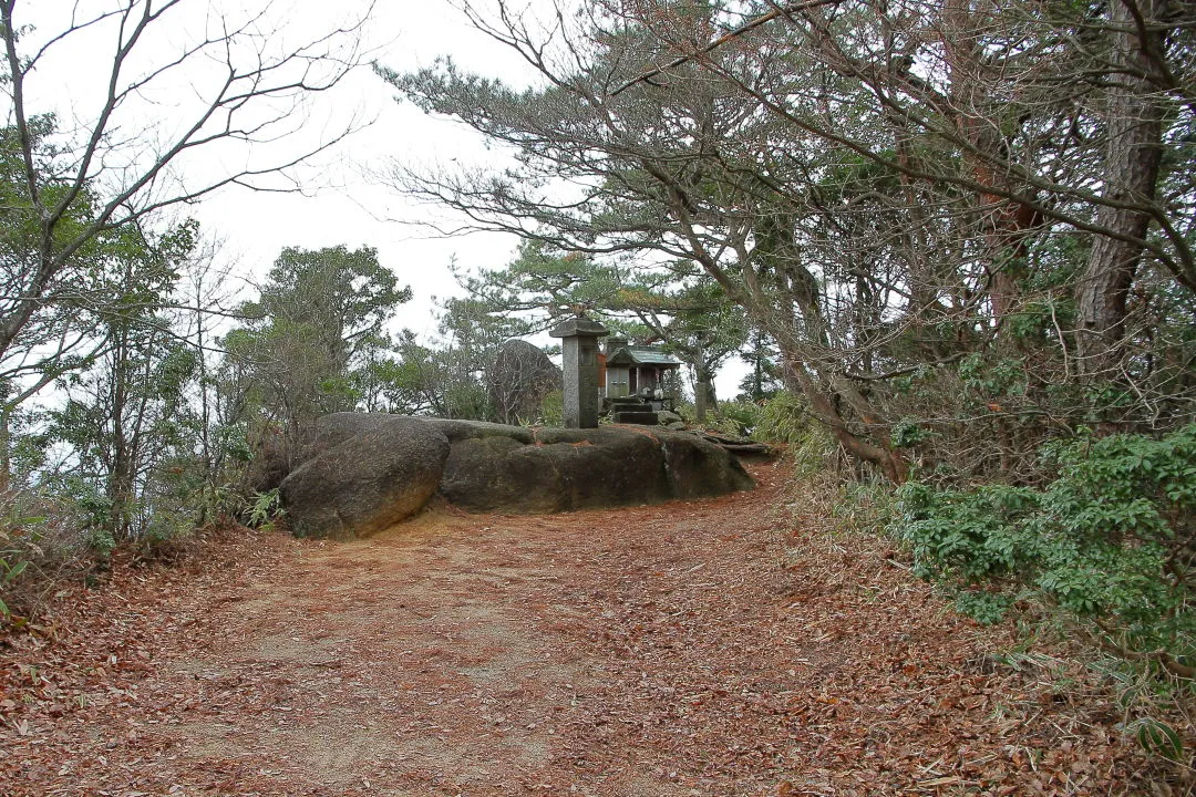 竜王山頂下の祠