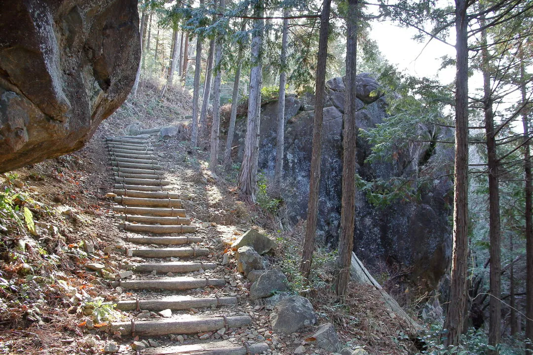 大日岩からの登り道