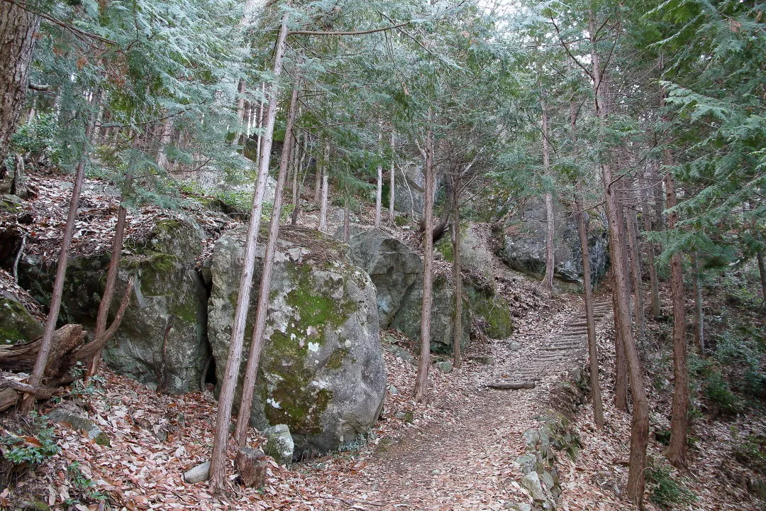 ミロク岩への登山道