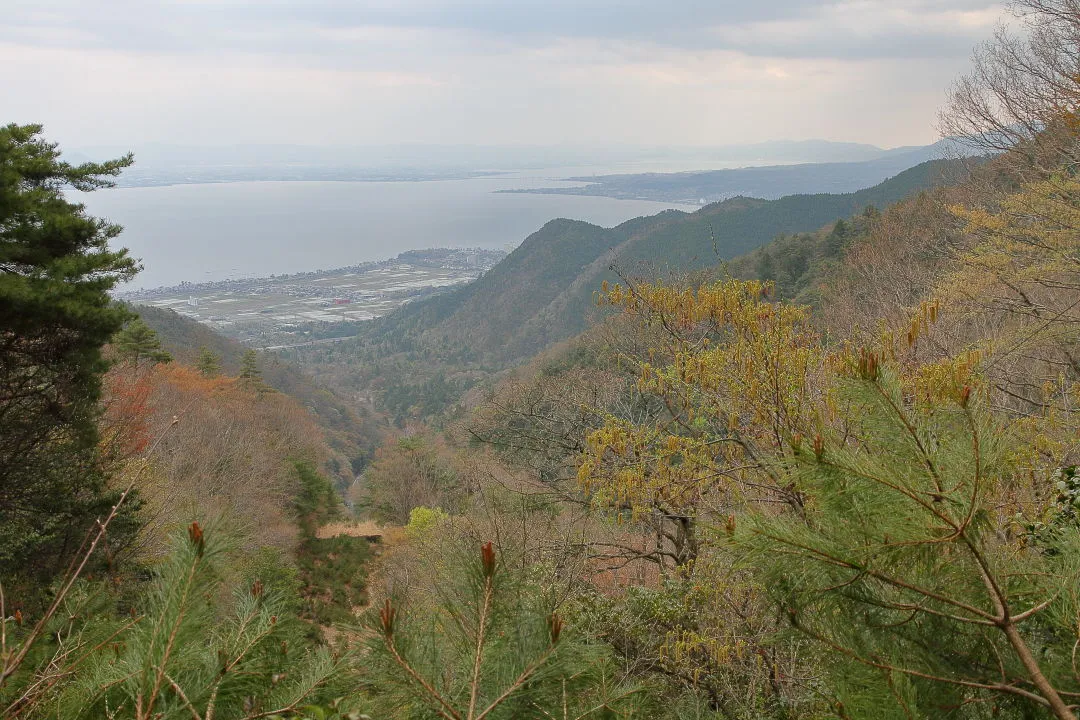 比良リフト中間点跡から