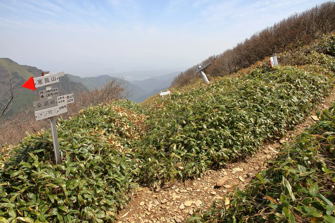 丸山荘への分岐部