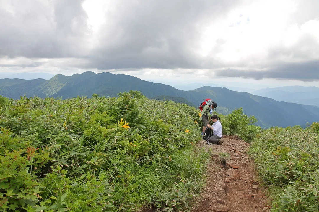 登山道から大長山