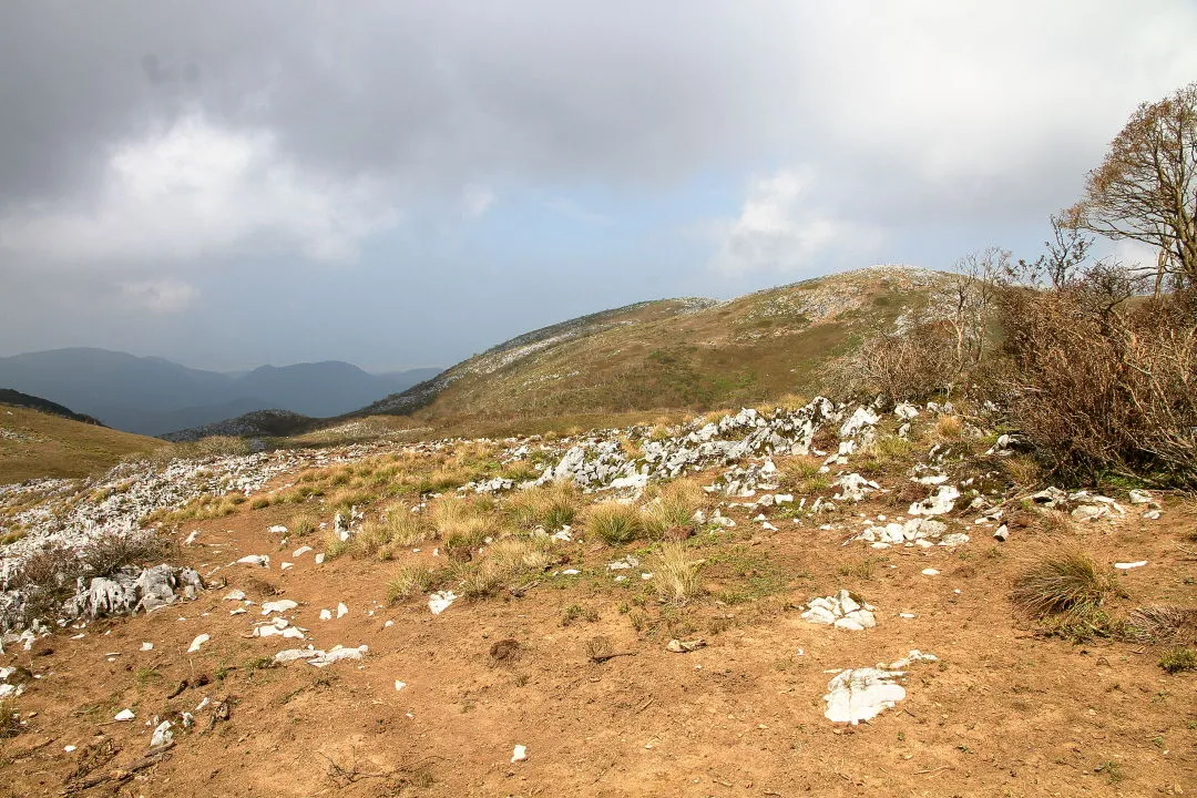 西南尾根から霊仙山と西側