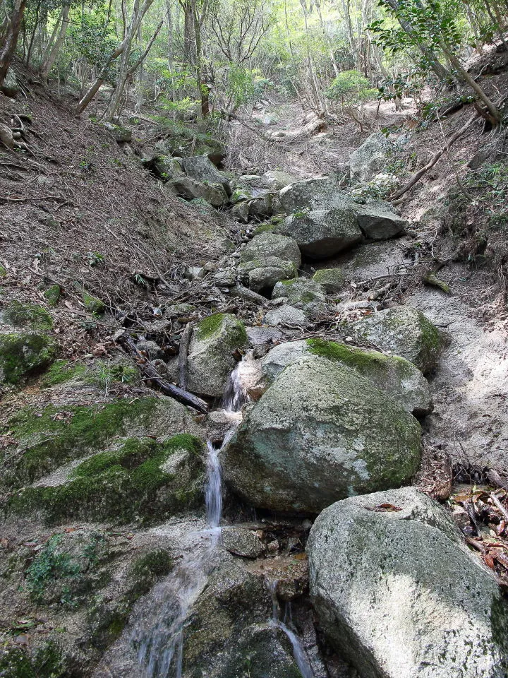 カズラ谷コースの水場