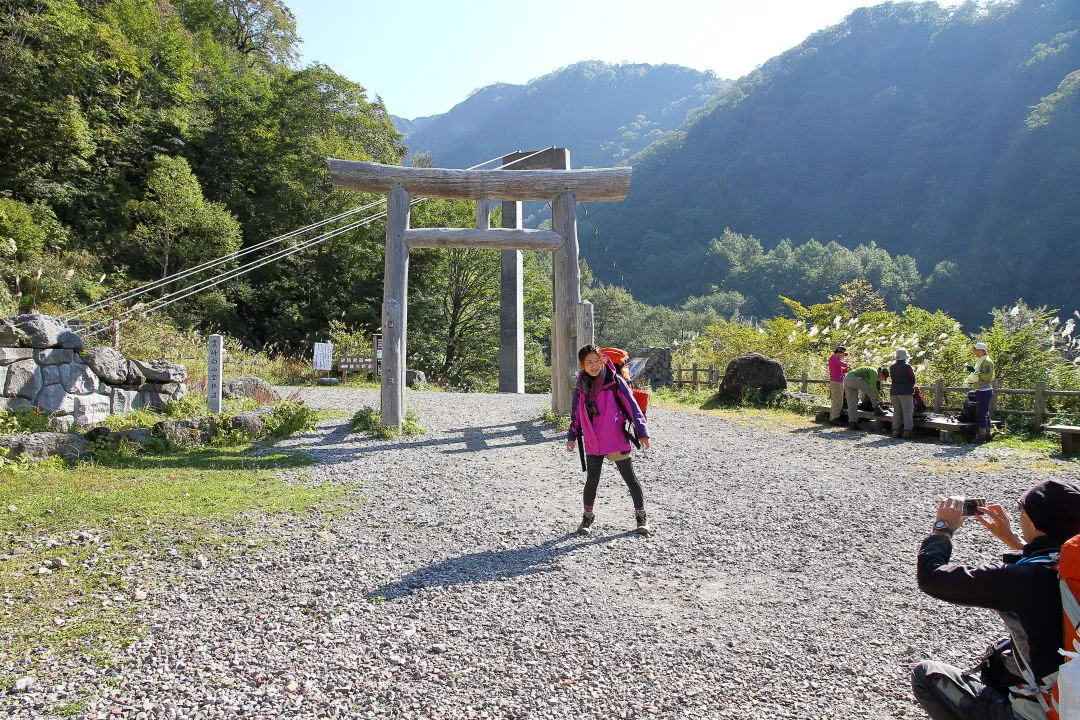 別当出合登山口の鳥居