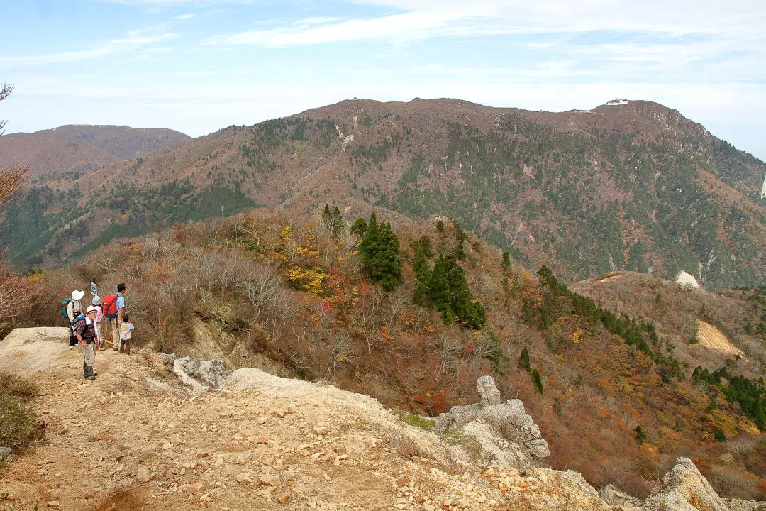 鎌ヶ岳登山道から御在所岳