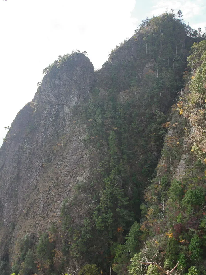 地蔵岳山頂から不行岳