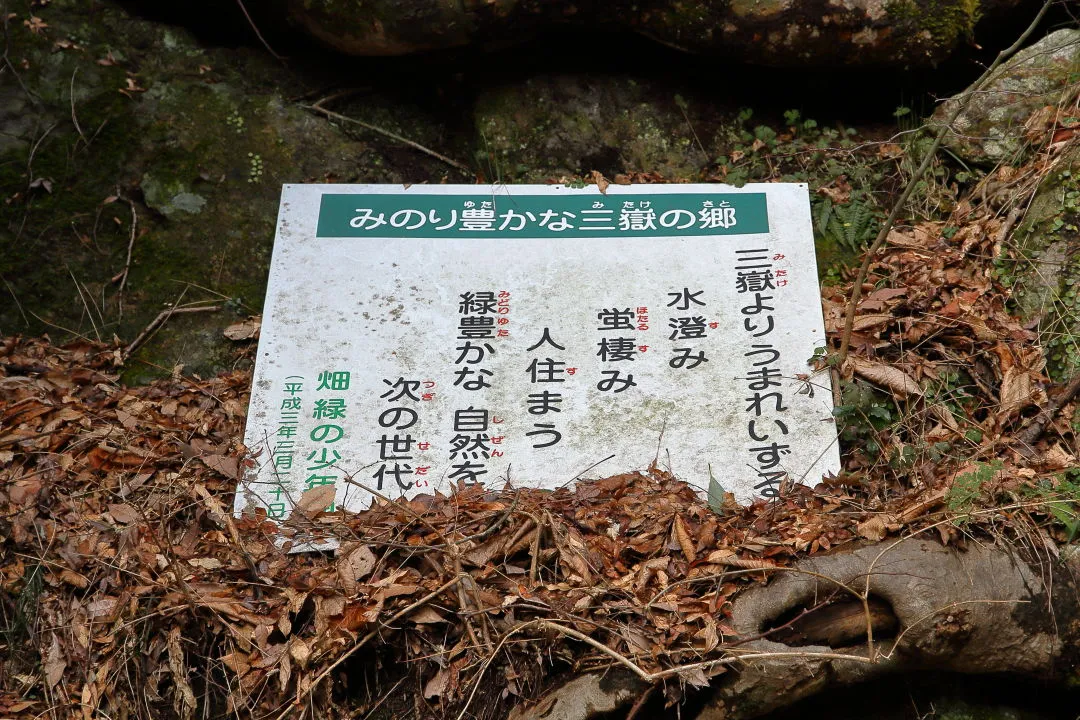 県道脇の看板