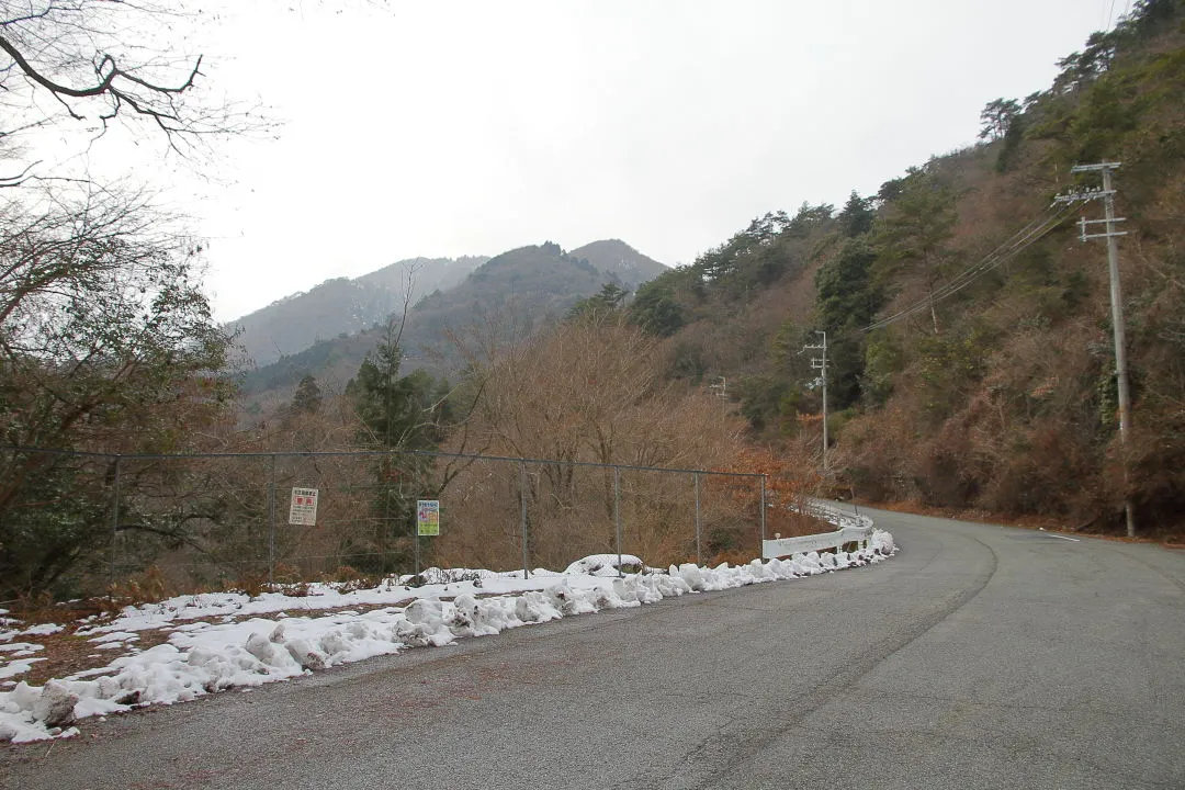 県道から三岳
