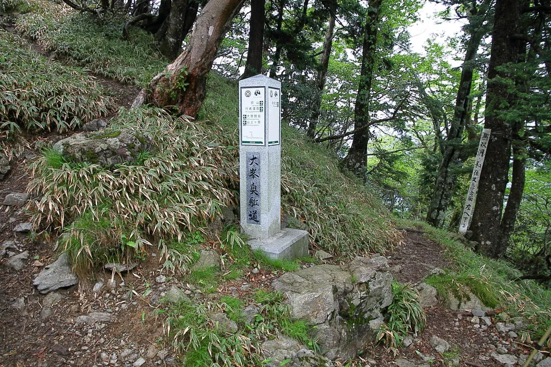 七曜岳登山道分岐