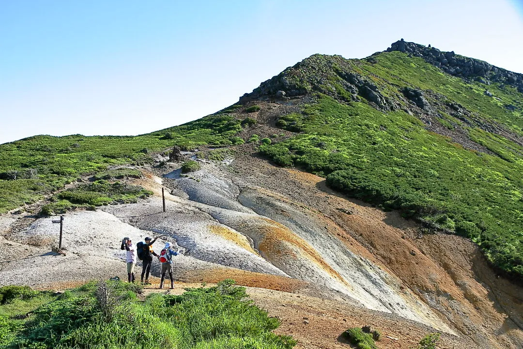 赤岩の頭分岐と硫黄岳