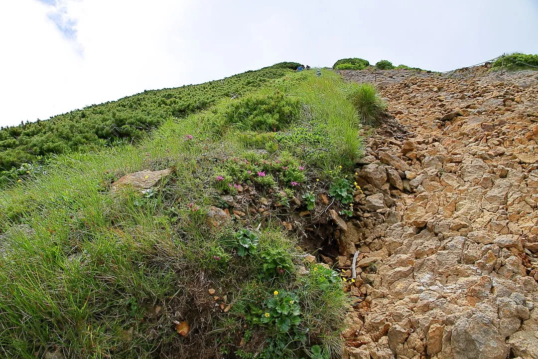 赤岳への登山道