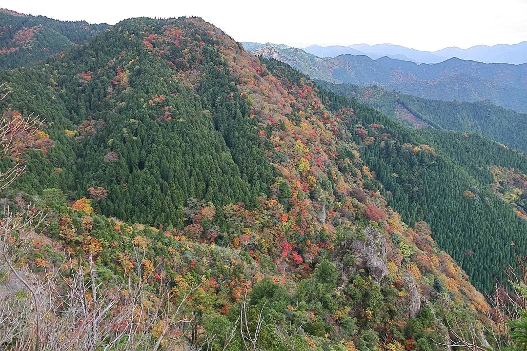 地蔵岳背後の紅葉