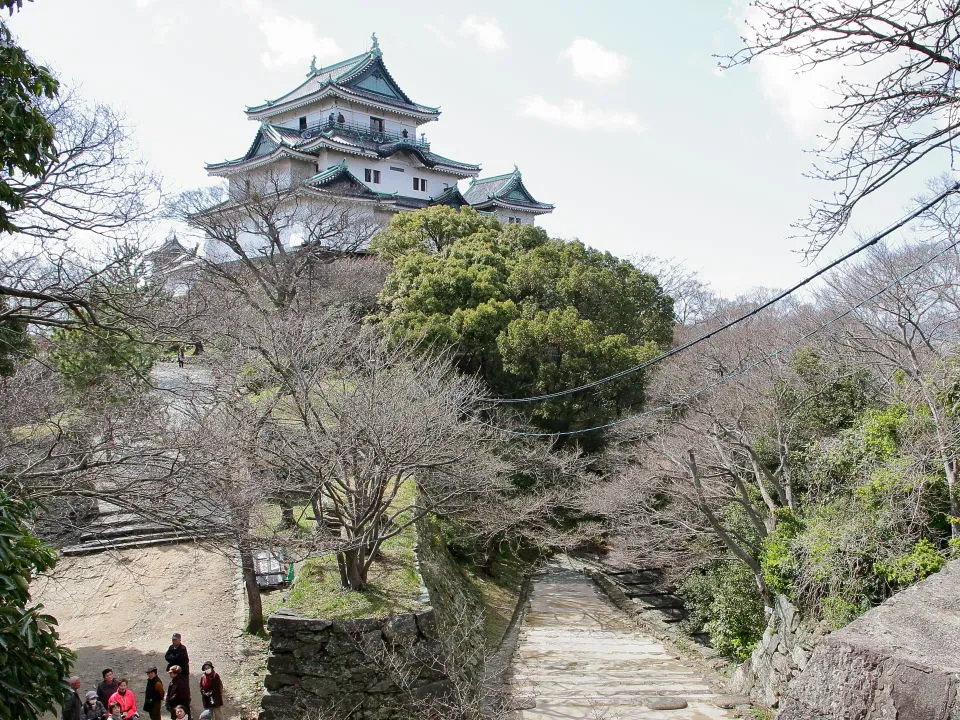 和歌山城　本丸跡から天守閣