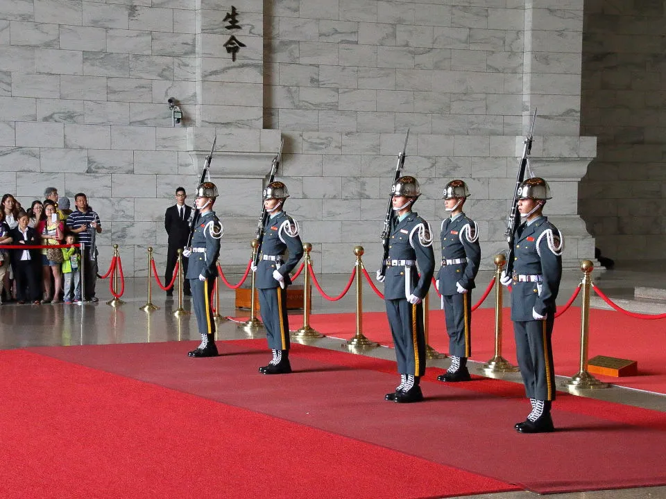 中正紀念堂衛兵交代の儀式