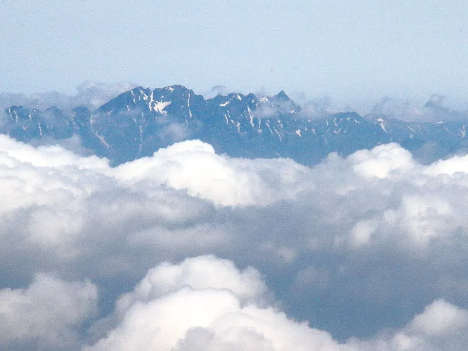 木曽駒ヶ岳から北アルプス