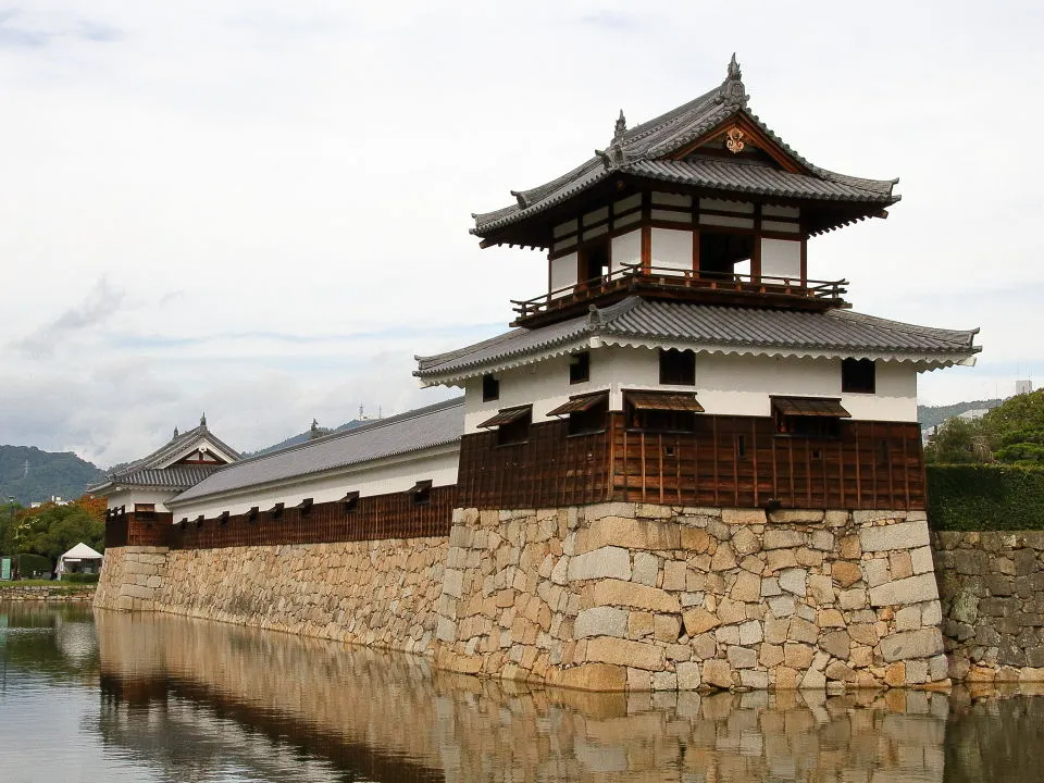 広島城　太鼓櫓、多門櫓、平櫓