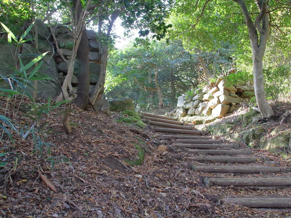 鳥取城山上ノ丸　大手門跡