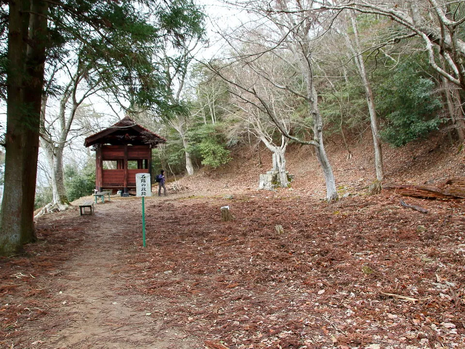 黒井城趾　石踏の段跡