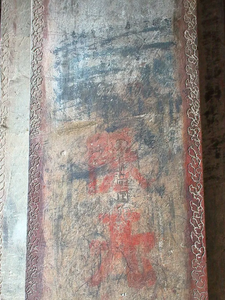 十字回廊に残る1632年の日本人の落書き