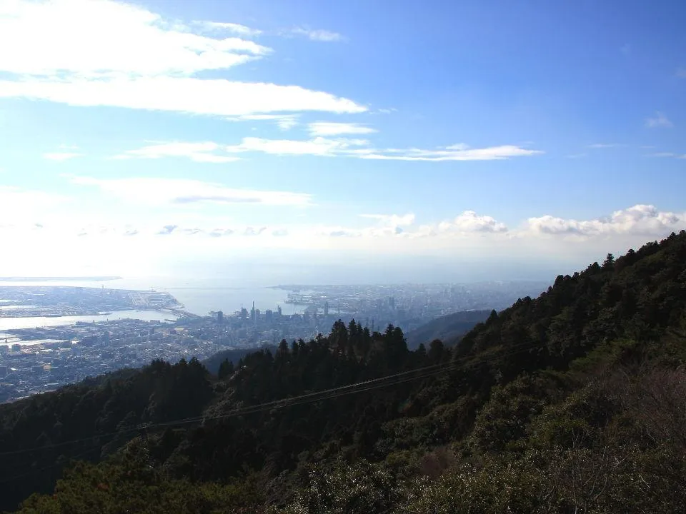 摩耶山から神戸市街