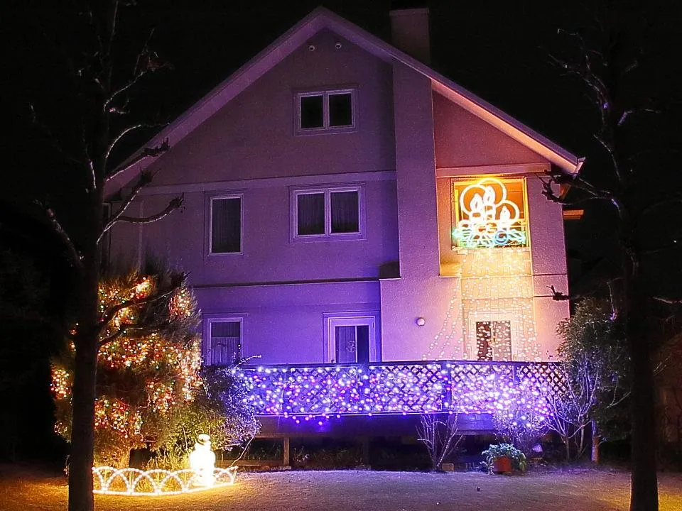 「ワシントン村」の住宅イルミネーション