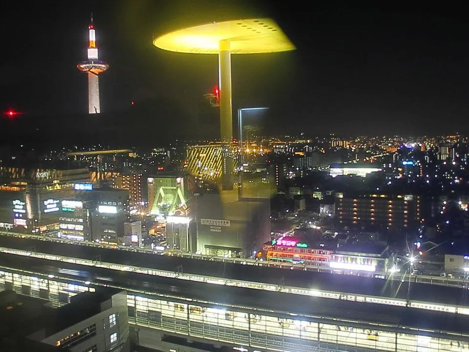 京都駅ビル屋上からの景観