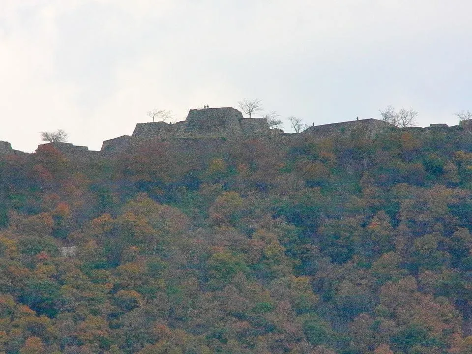 桜ケ丘付近から竹田城跡