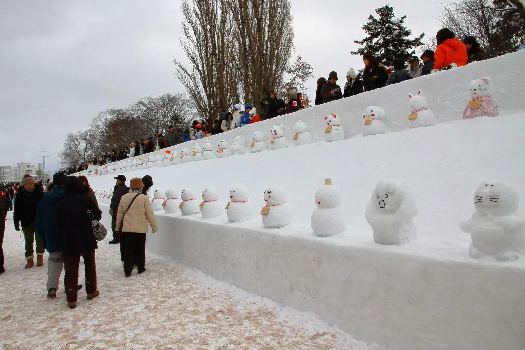 かわいい雪だるま